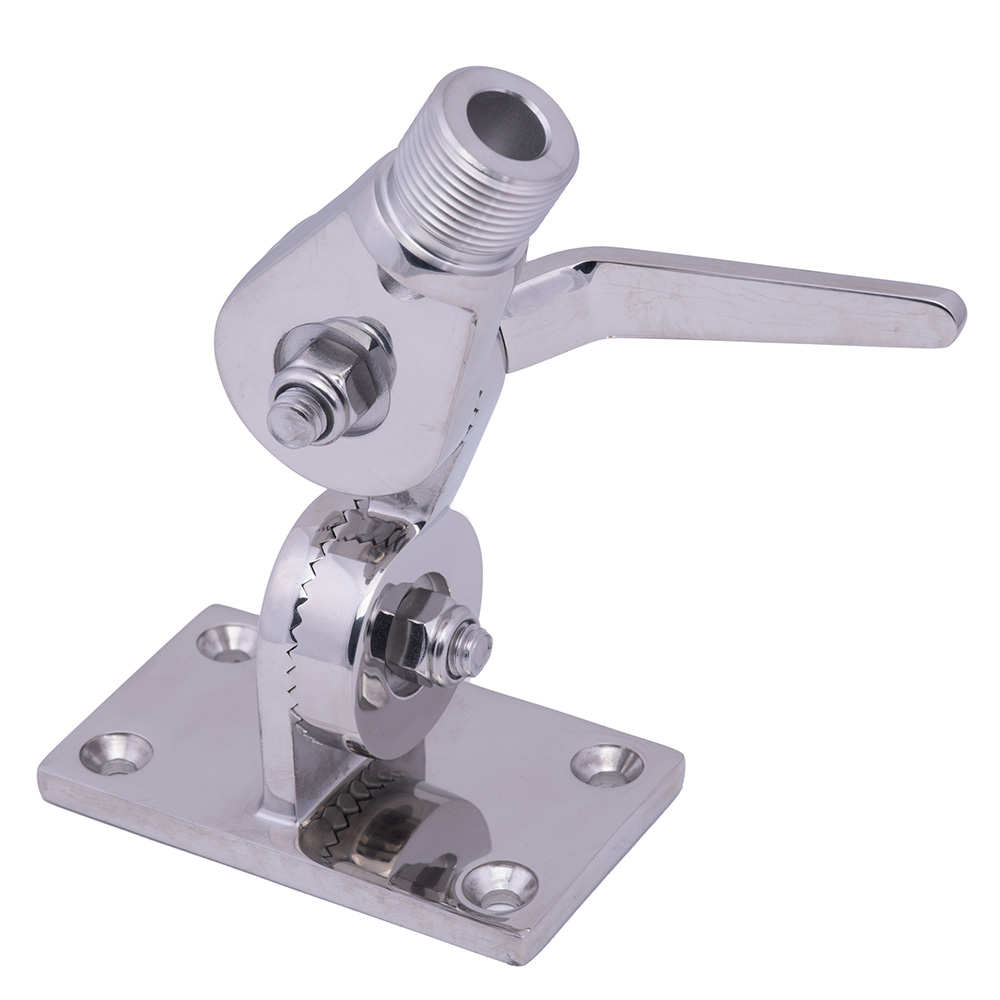 Stainless steel adjustable marine antenna mount