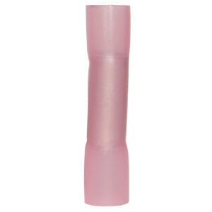 Pink electrical butt connector for wiring