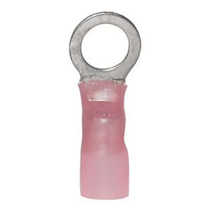 Pink insulated ring terminal connector