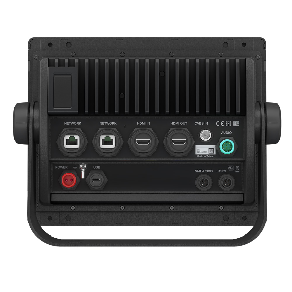 Back panel showing various network and video ports.