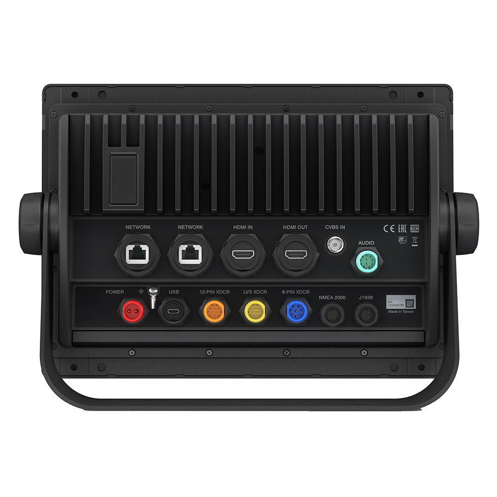 Back view of multi-port electronic device.