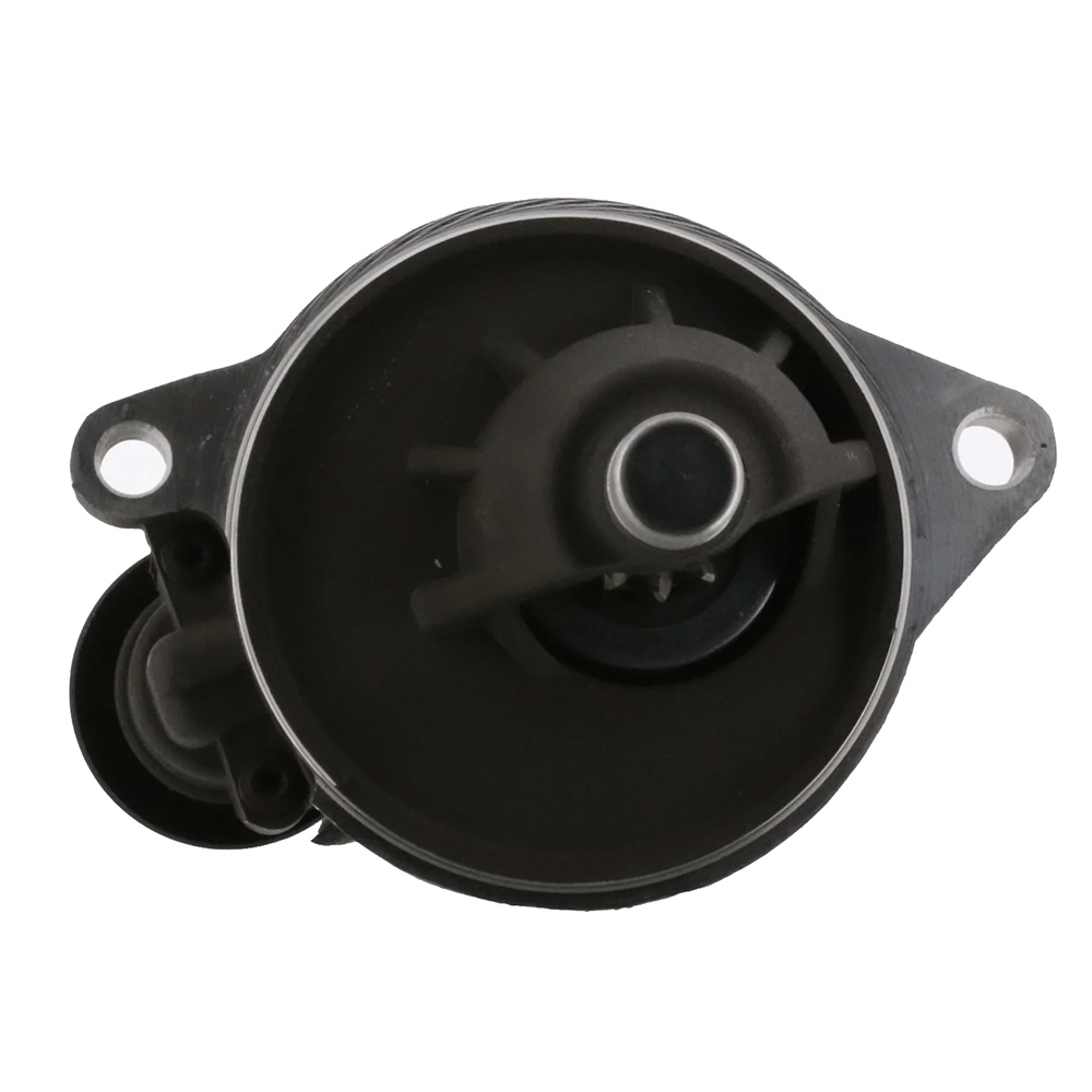 Close-up of automotive turbocharger turbine