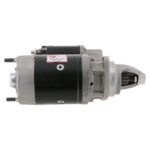 Automotive starter motor, side view