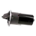 Industrial black cylindrical electric motor component