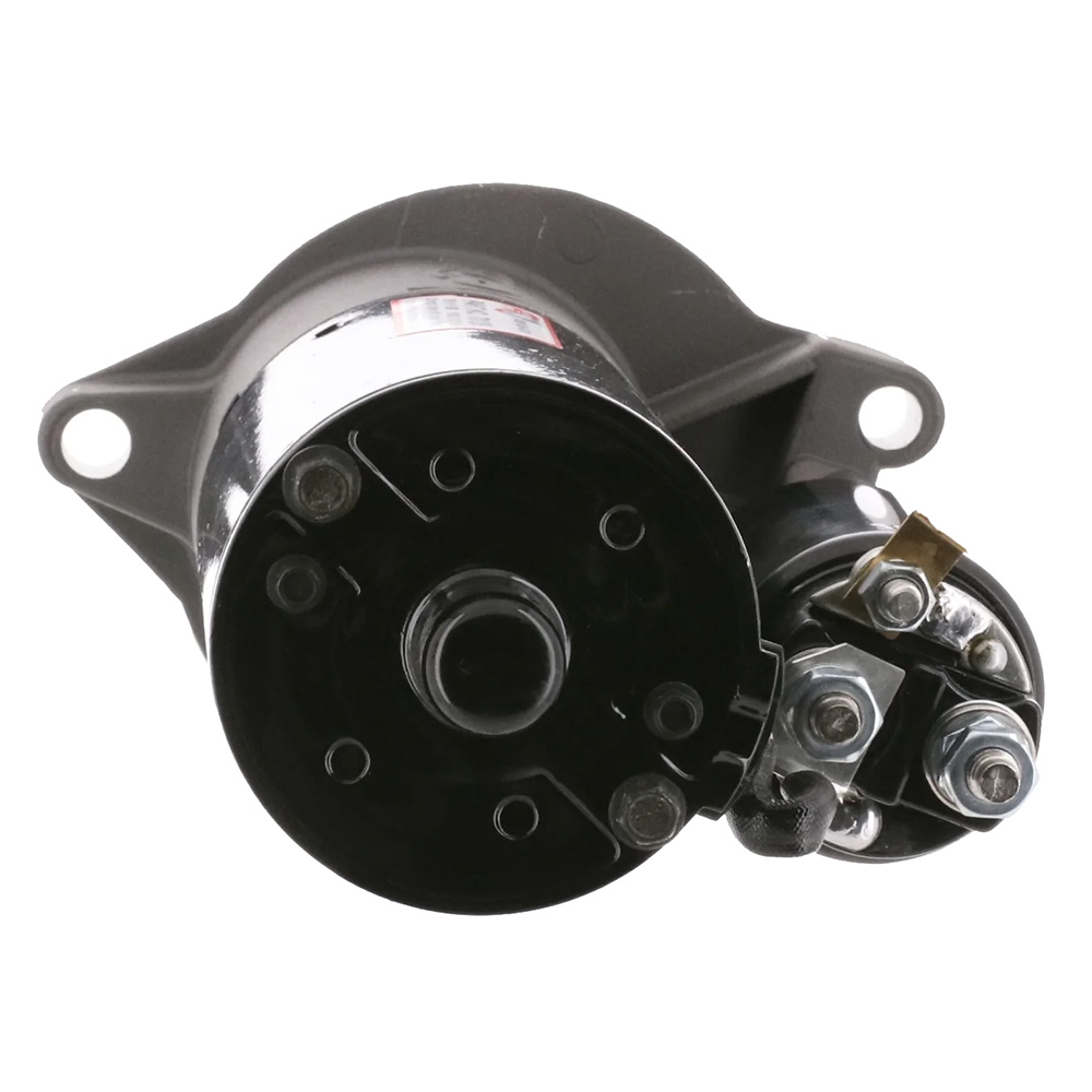 Automotive starter motor with mounting bracket