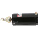Black electric motor on white background