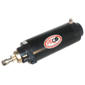 Marine starter generator with logo