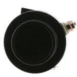 Close-up of a circular electrical component.