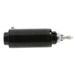 High-performance black starter motor side view