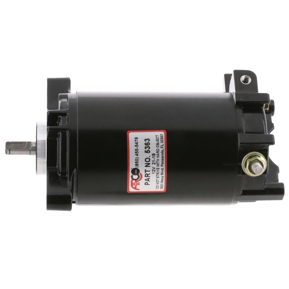 Black motorbike starter motor product image