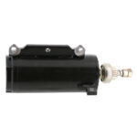 Black motorcycle starter motor machine part