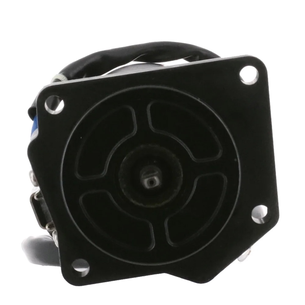 Close-up of black rectangular mechanical component