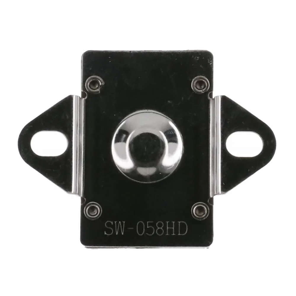 Close-up of a black skateboard swivel bracket