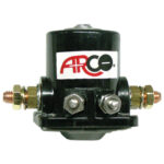 Black Arco solenoid with metal terminals