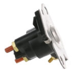 Close-up of automotive starter solenoid.