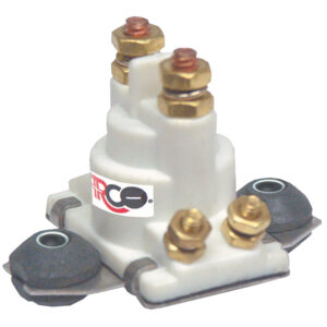 White electrical component with copper terminals