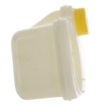 White plastic container with yellow cap