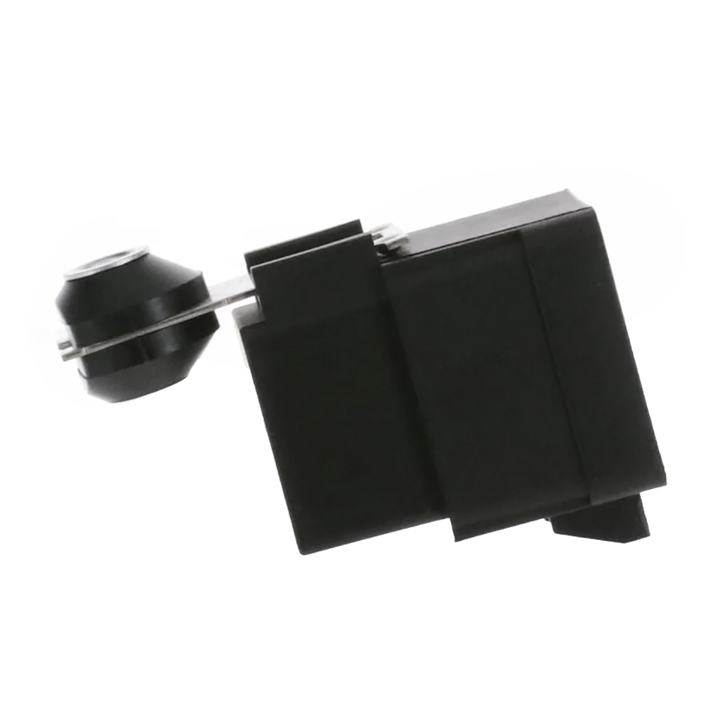 Black plastic roller assembly component