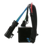 Electronic wiring harness with connectors and cables