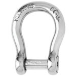 Stainless steel bow shackle with 300 kg WLL