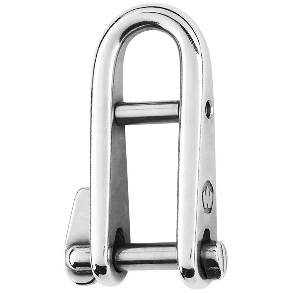 Stainless steel shackle for marine rigging