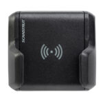 Black wireless charging device with Scanstrut logo