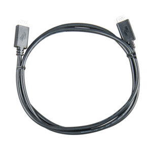 Black HDMI cable coiled in a loop