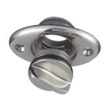 Stainless steel rotary door latch lock