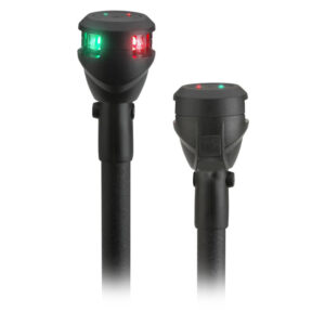 LED boat navigation light with green and red colors.