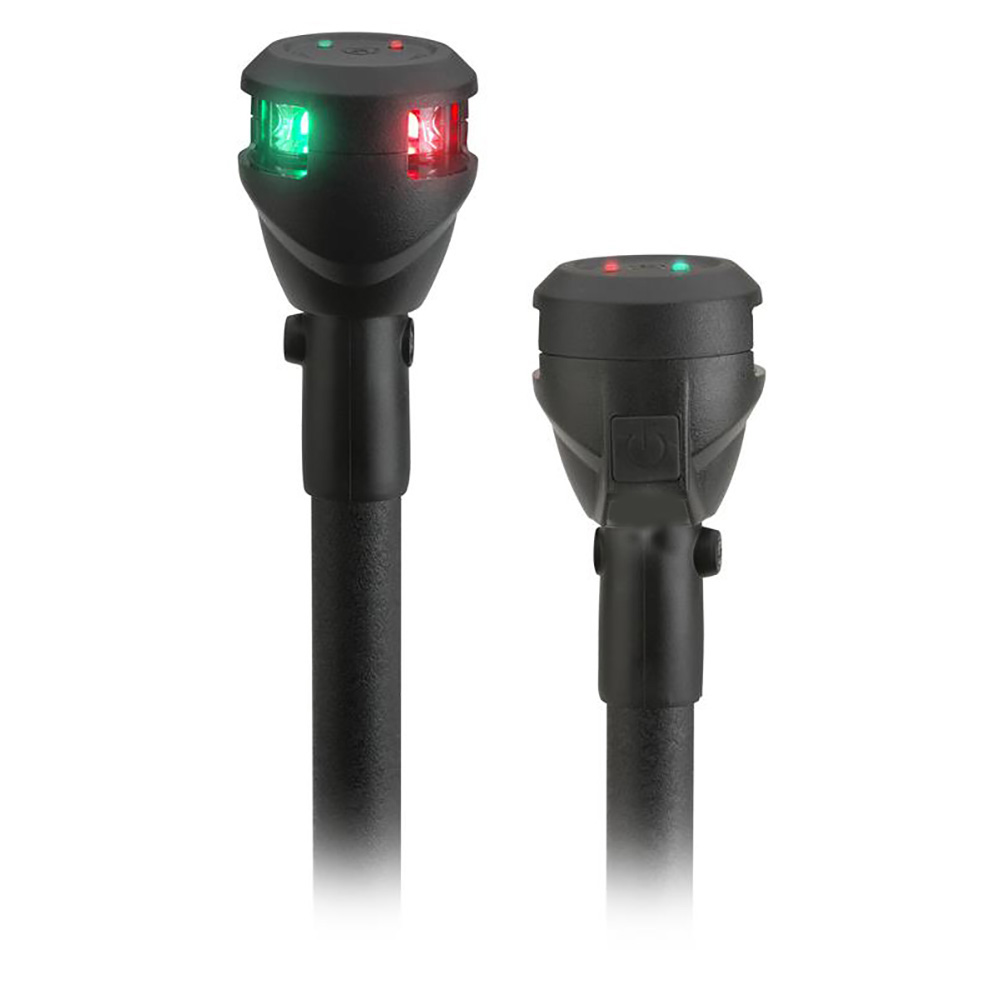 LED boat navigation light with green and red colors.