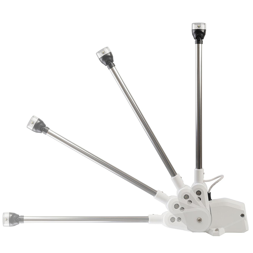 Adjustable stainless steel brake lever for boats.