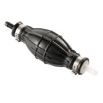 Black outboard fuel primer bulb isolated