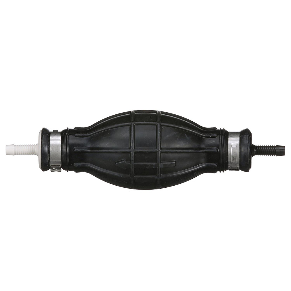 Black fuel primer bulb for boat engines