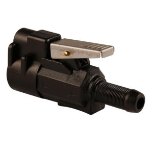 Hydraulic quick release coupler valve with lever