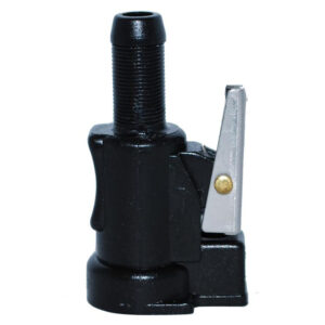 Black pneumatic pipe clamp fitting
