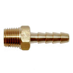Brass hose barb fitting with male thread