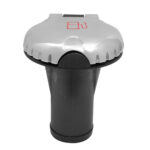 Car cigarette lighter with metallic cover
