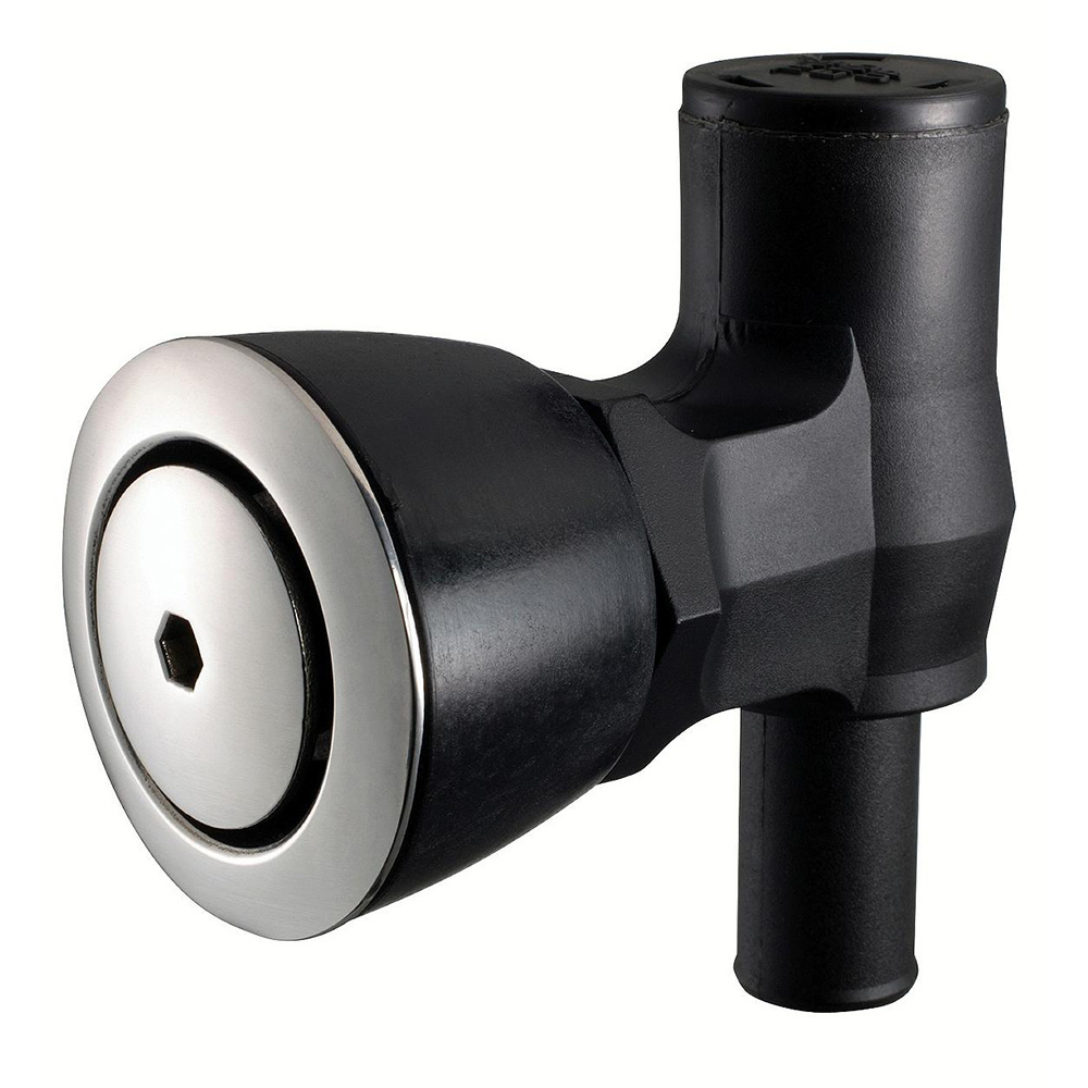 High-pressure washer nozzle with steel finish