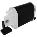 Black and white cylindrical industrial filter