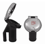 Chrome fuel filler neck and cap