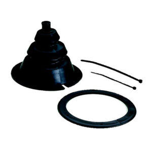 Automotive CV joint boot kit with ties and ring