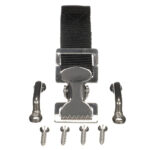 Metal barrel bolt lock with screws kit.