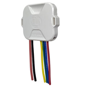 Electrical junction box with five colored wires