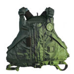 Military tactical vest with zipper and patch