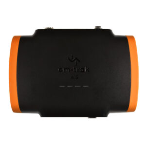 em-trak AIS device with orange accents