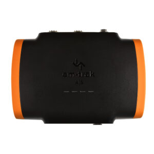 Black and orange em-trak AIS device.