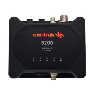 Em-trak B200 AIS Class B transceiver device.