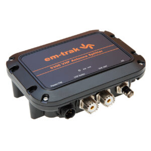 VHF antenna splitter device with connectors.