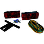 Trailer light kit with wiring and hardware