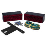 Trailer light kit with wiring and accessories.